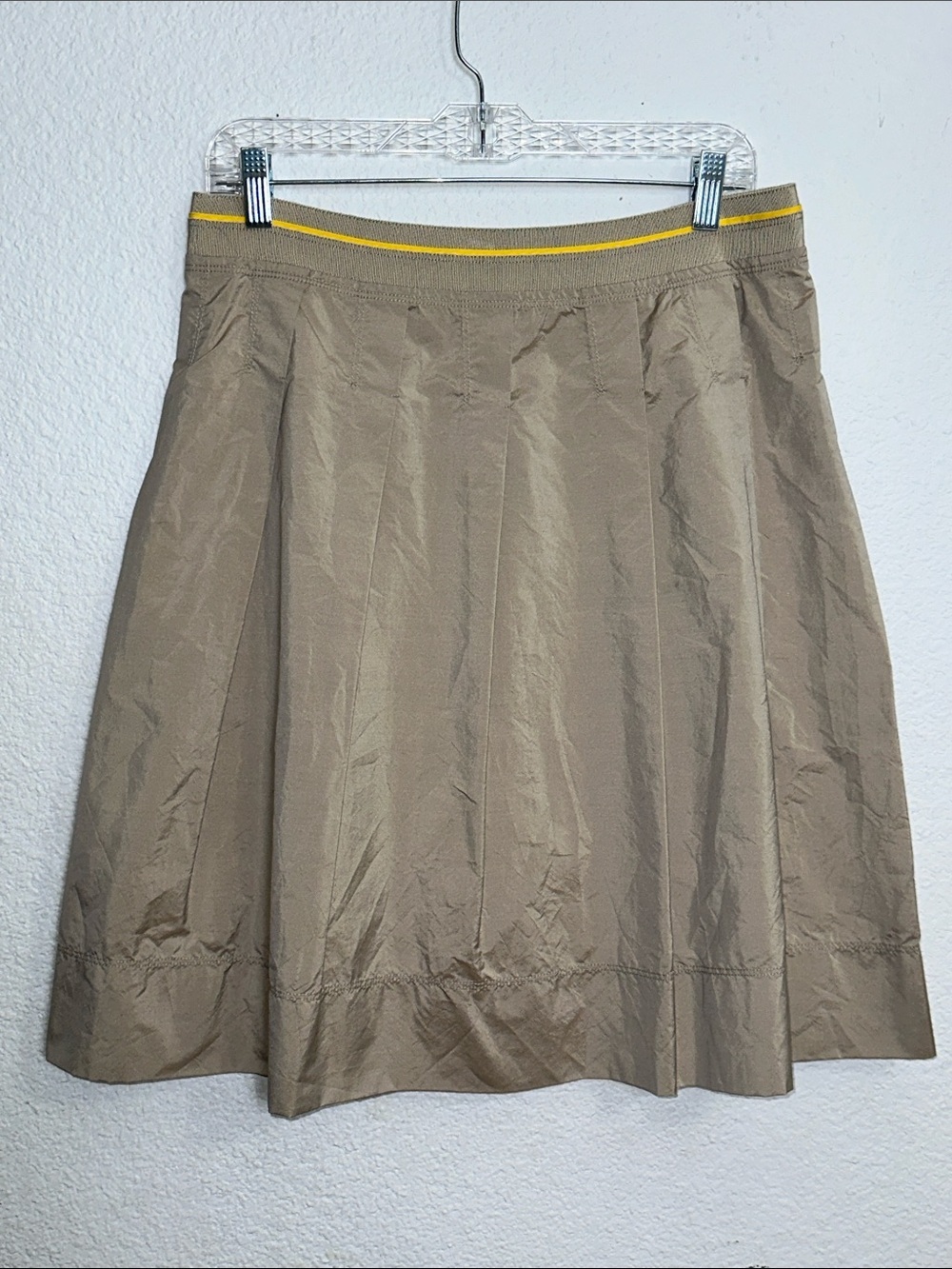 Lida Baday Silk Blend Pleated Skirt A Line Work Business Office Womens Size 8